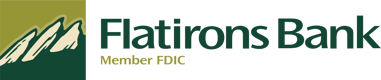 Flatirons Bank Logo Member FDIC-2 Flatirons Bank Logo Member FDIC-2